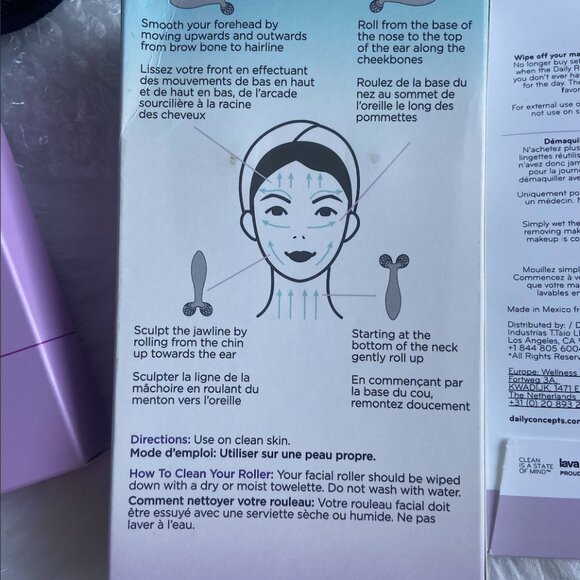 Skincare Tool Bundle; Pacifica Facial Massage Roller & Reusable Cotton Rounds - Picture 7 of 8